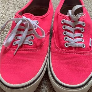 Pink vans shoes